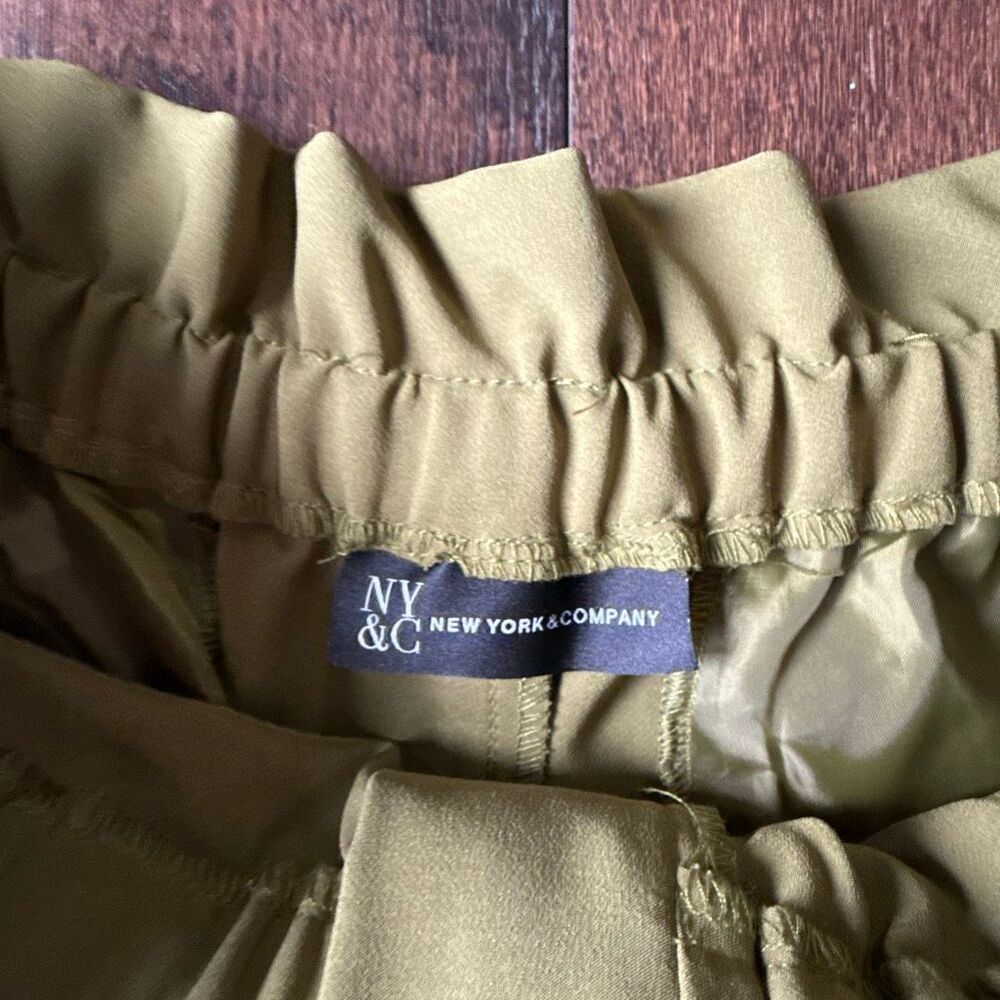 New York and co high waist wide leg paper bag dress pants size medium women’s gr - Picture 2 of 10